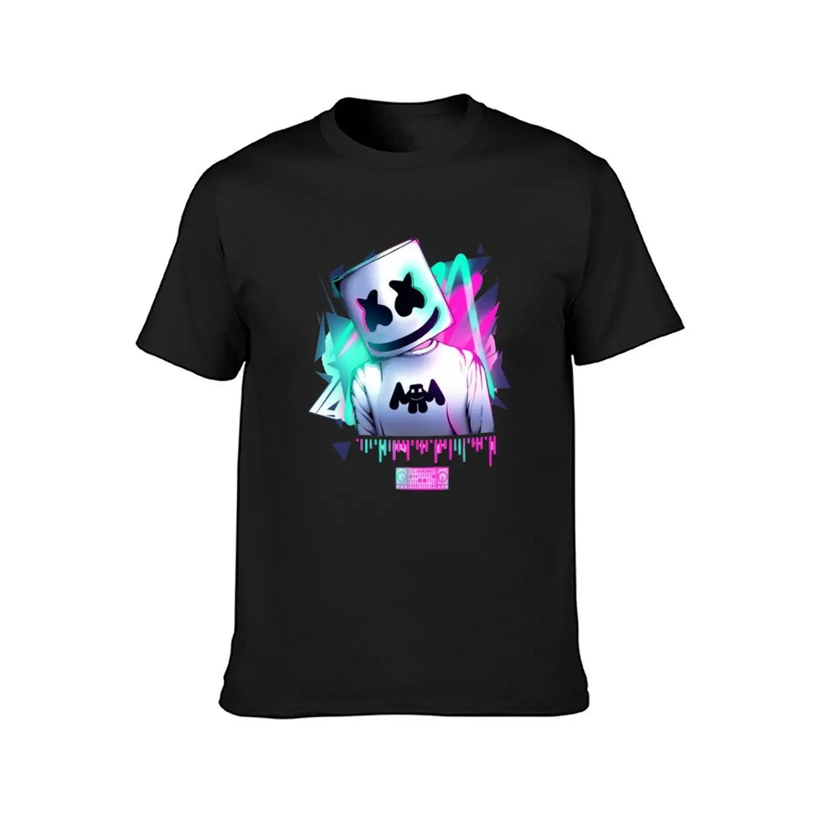 Marsh Mello Neon Sound T-Shirt plus sizes plain men t shirt