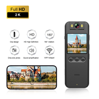 HD 2K Body Sports Camera with Audio & Video Recording 180° Rotating Lens Night Vision for Travel Walking Great Thanksgiving