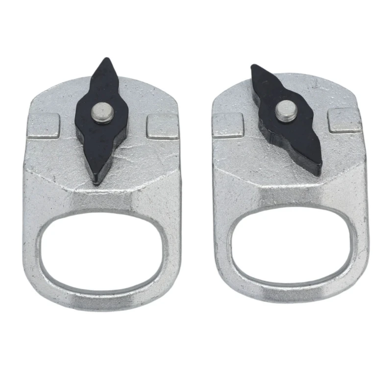 Steel ATV Lock & Ride D-Rings, Set of 2 D-Shaped Attachments with Removable Rotating Mounts 68UF
