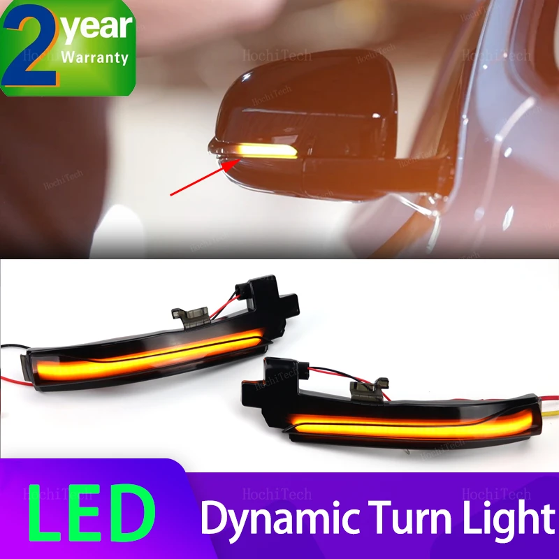 Dynamic LED Turn Signal Lights Rearview Mirror Indicator Blinker Repeater For Volvo S60 V40 V60 CC S80 II V70 III