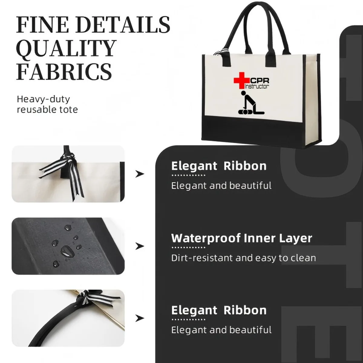 CPR مدرب 2026 جديد وصول موضة عملية واسعة قابلة لإعادة الاستخدام حمل حقيبة نمط طباعة 2 لهجة الثقيلة حقيبة كتف كبيرة