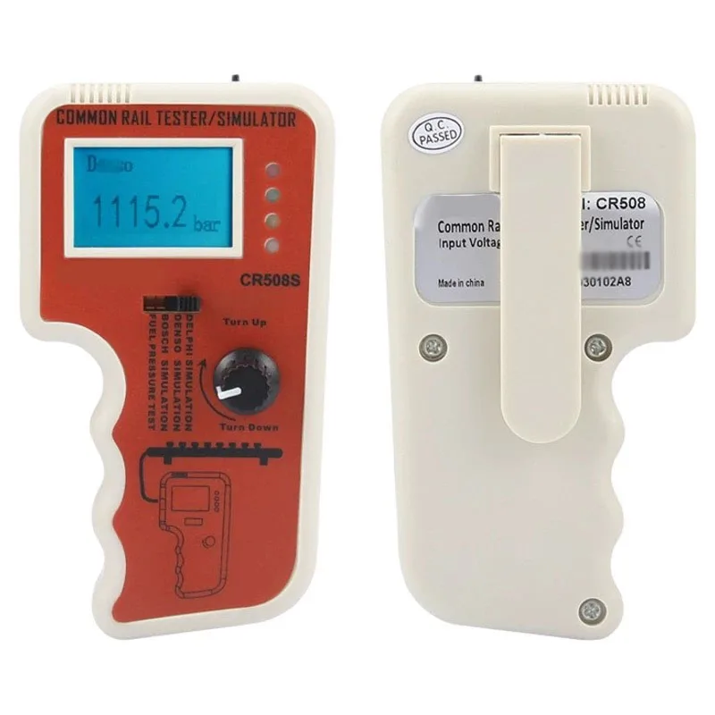 CR508S Common Rail Pressure Tester, Diesel Fuel Injection Diagnostic Tool for Bosch/Denso/Delphi