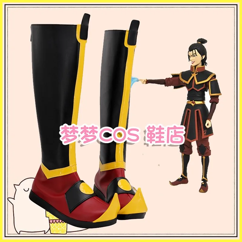 Anime Avatar The Legend of Korra Azula Cosplay Shoes Boots Halloween Party Costume Accessories Custom Made