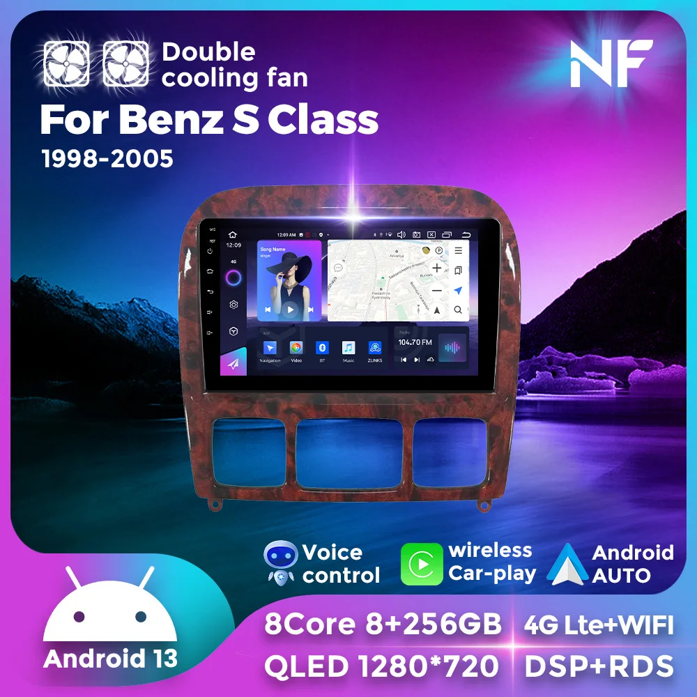 Unterstützung drahtloses Carplay Android Auto für Mercedes Benz S-Klasse Klasse W220 W220 2012-2015