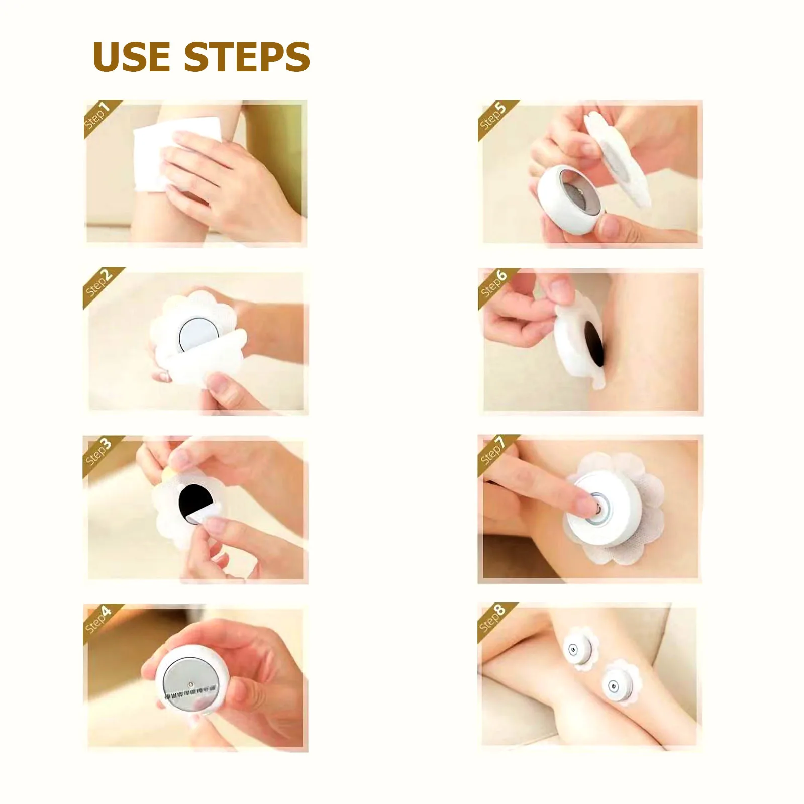 

10pcs Box Pastes Self-Adhesive Fixators Portable Stickers For Moxibustion Apparatus Smokeless Moxibustion Patches Blank Patches