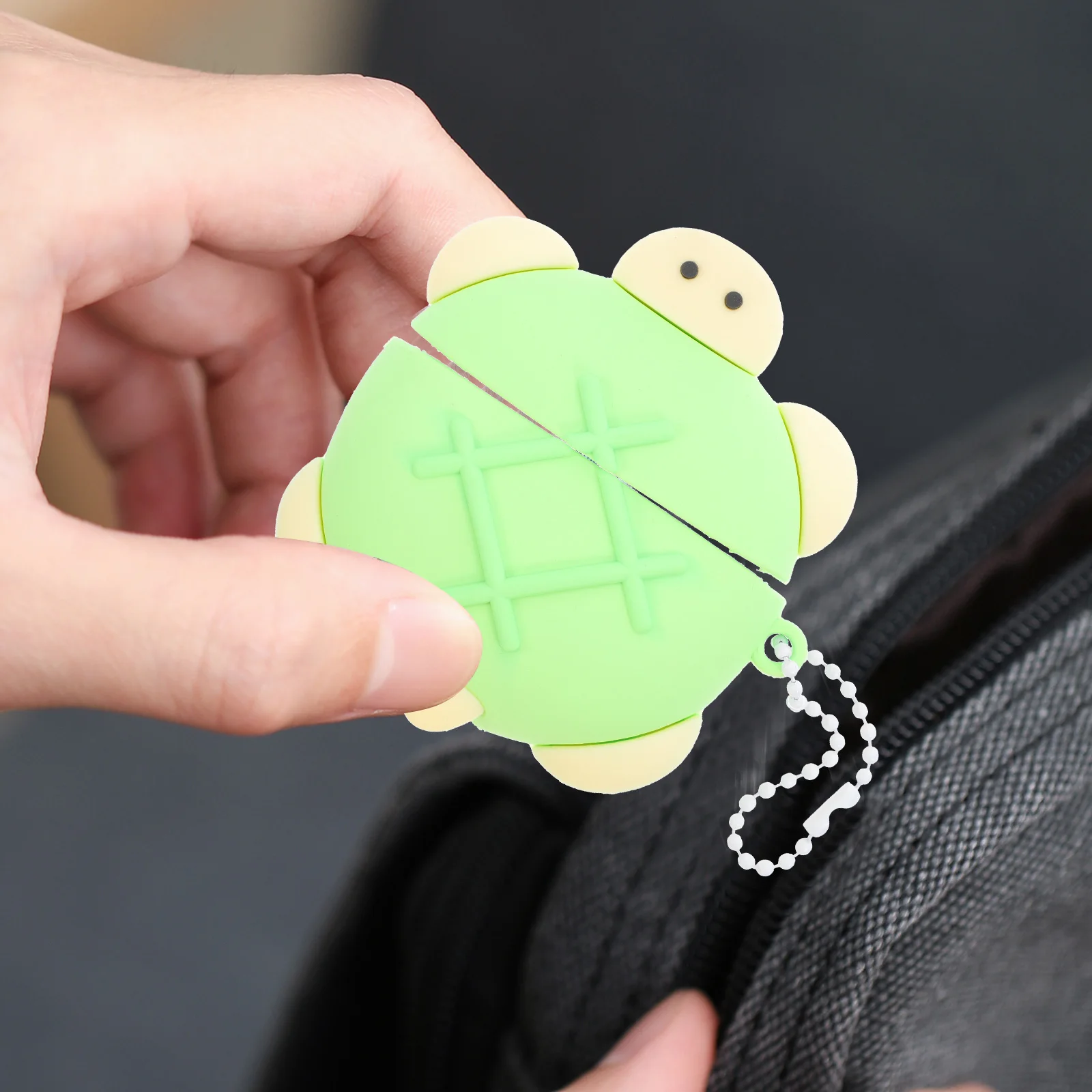 

Earphone Case for Earbuds Silicone Cover Green Color Waterproof Durable Design Cartoon Style Pouch Fits Perfectly GPS