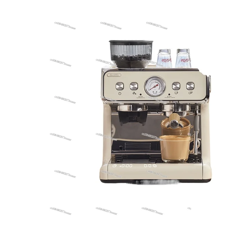 Second Generation S Coffee Machine, Double Heating, Full and Semi Automatic, Commercial, Italian Grinding, All-in-One Machine