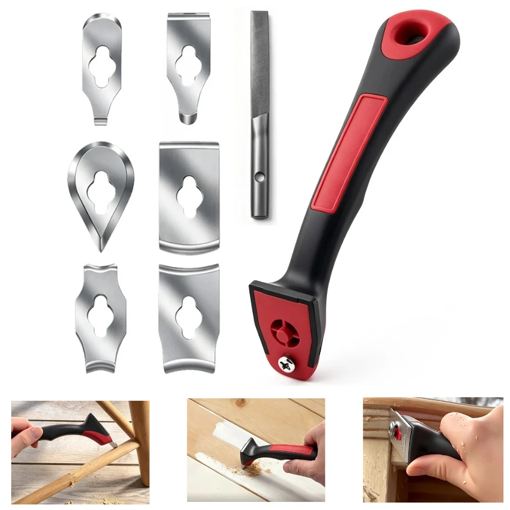 multi-functional-woodworking-glue-scraper-soft-grip-contour-scraper-set-with-6-blades-and-blade-file-paint-scraping-tools
