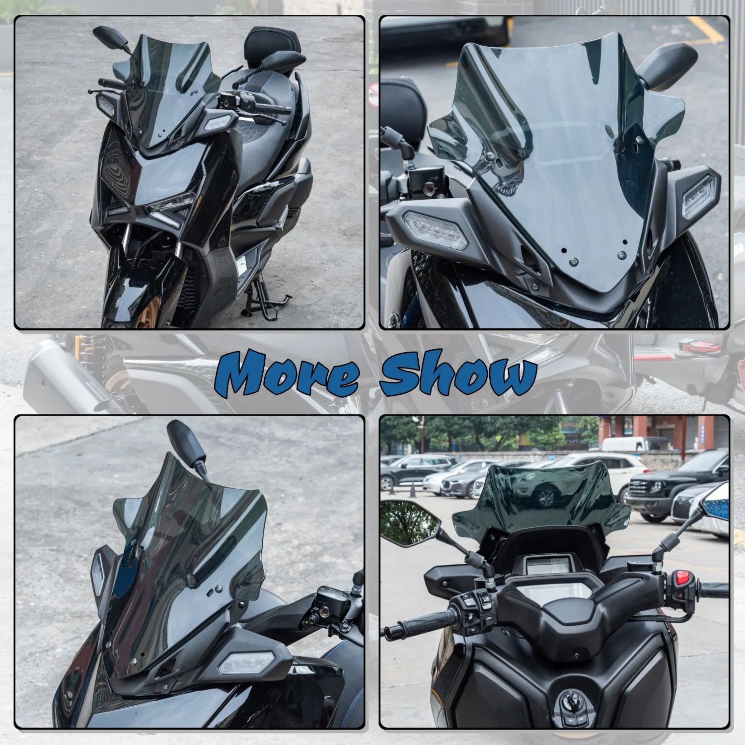 Motorcycle Windscreen Windshield Airflow Deflector Front Screen Wind Shield For Yamaha XMAX X MAX X-MAX 125 250 300 2023 2024