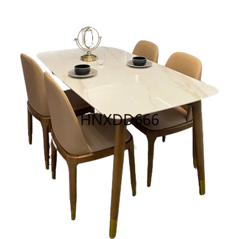 

High Party Dining Table Kitchen Modern Floor Center Room Dining Table Restaurant Rectangular Mesas De Comedor Home Furniture