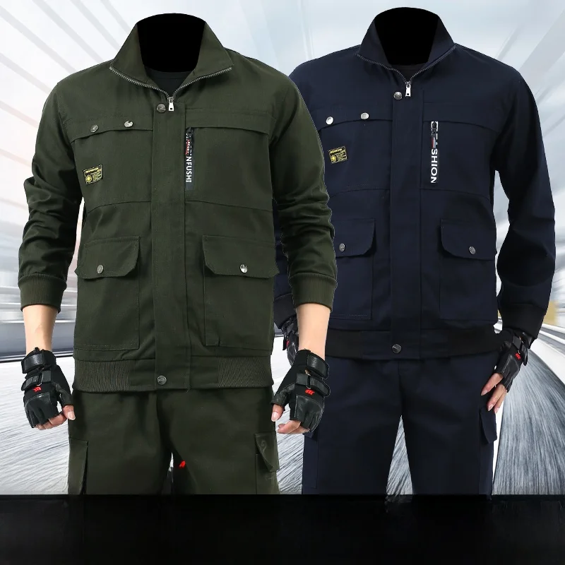 

Новый утолщенный комплект спецодежды из чистого хлопка для женщин и сотрудников автосервисов с защитой от перегрева и износостойкими свойствами