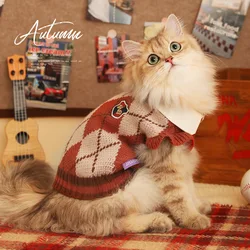 Suéter antidesgarro de invierno para gatos y perros – Argyle