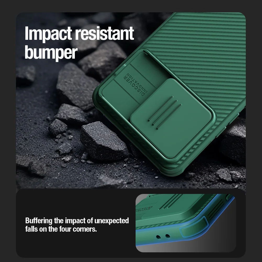 Nillkin-funda de cámara deslizante para Xiaomi Redmi K70 Pro, carcasa trasera a prueba de golpes para PC, Protección de Privacidad