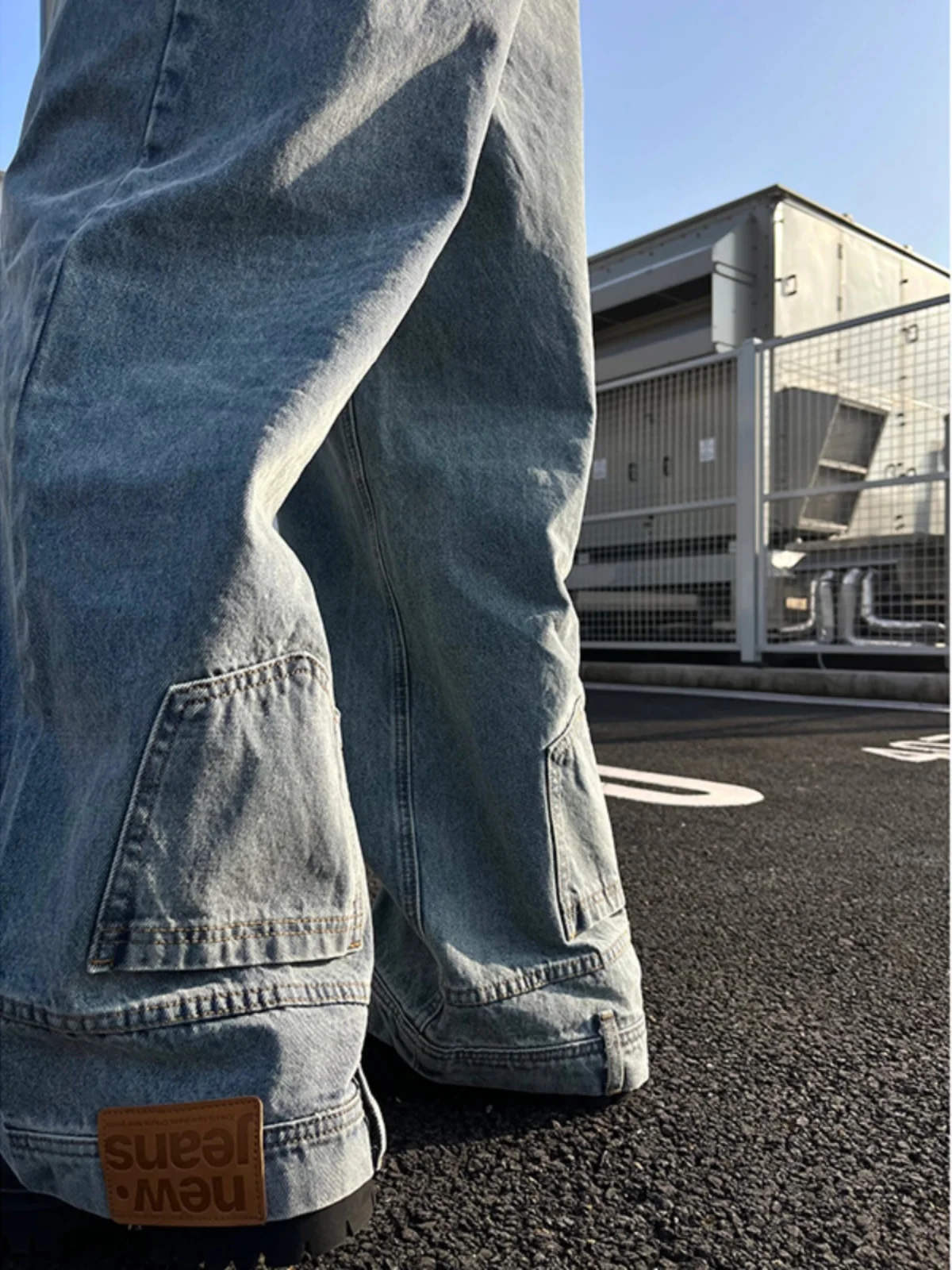 

Американские ретро-джинсы синего цвета для мужчин, удлиненные, в стиле хип-хоп, прямые, зауженные, молодежный тренд