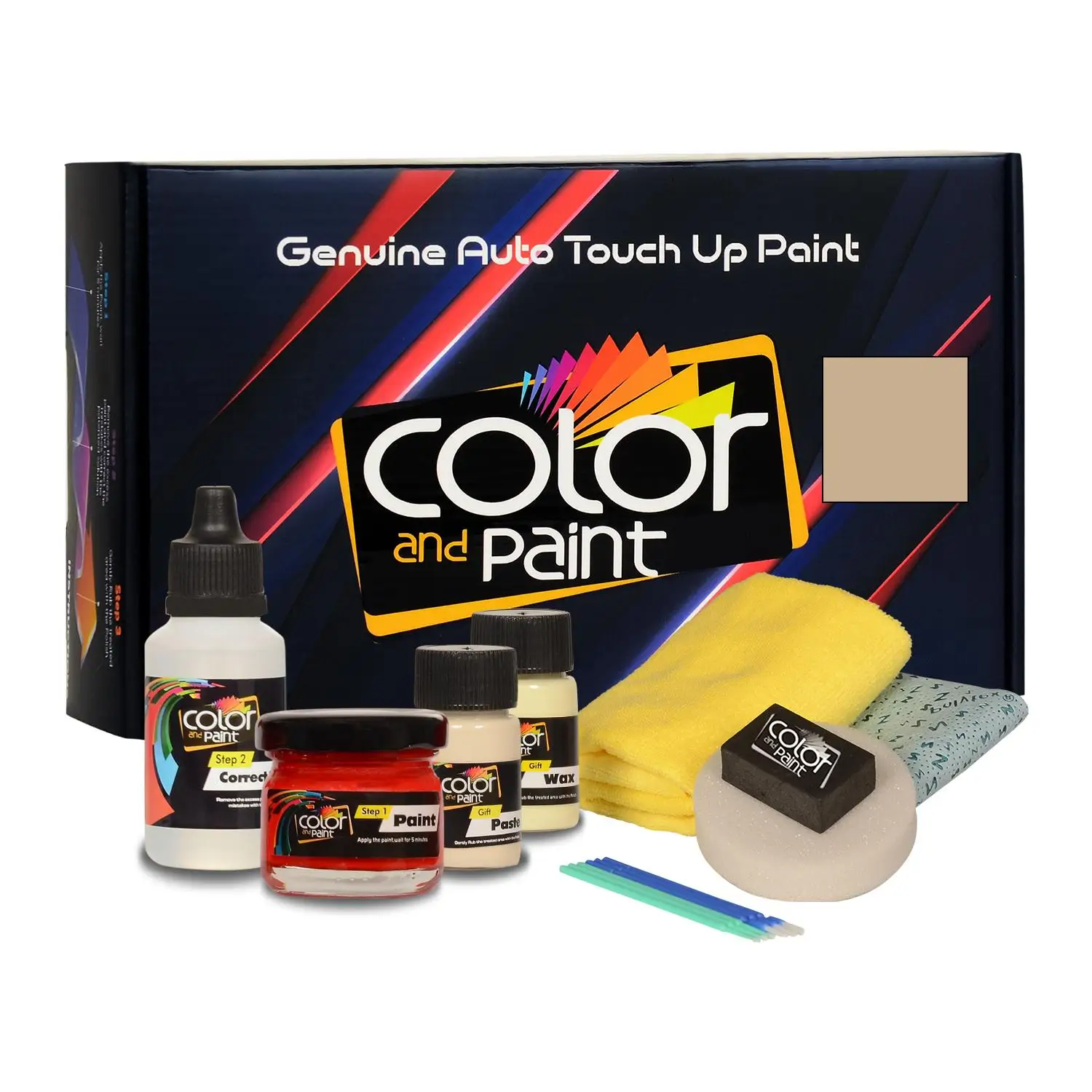 Color and Paint compatible with Chevrolet Automotive Touch Up Paint - SPARKLE GOLD MET - WAEQ247B - Basic Care