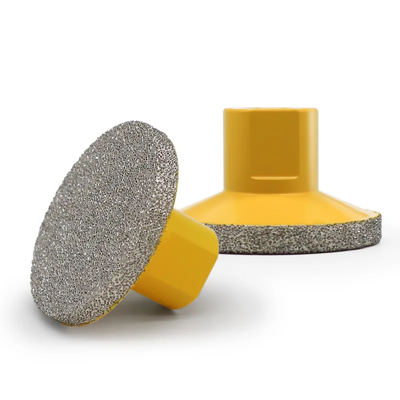 Testa di molatura piatta per brasatura da 2 pollici, foglio di molatura SDC addensato, strumento per lucidare marmo, pietra di quarzo
