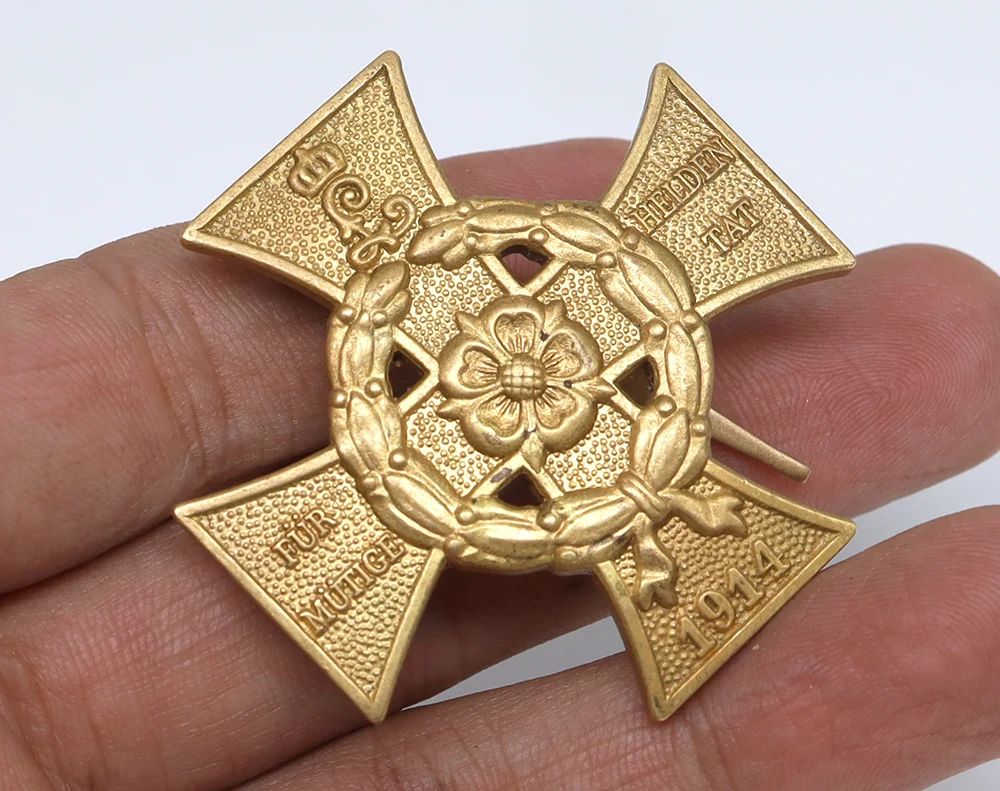 Repro WWI German Medal Lippe-Detmold 1914 War Honour Cross for Heroic Deeds