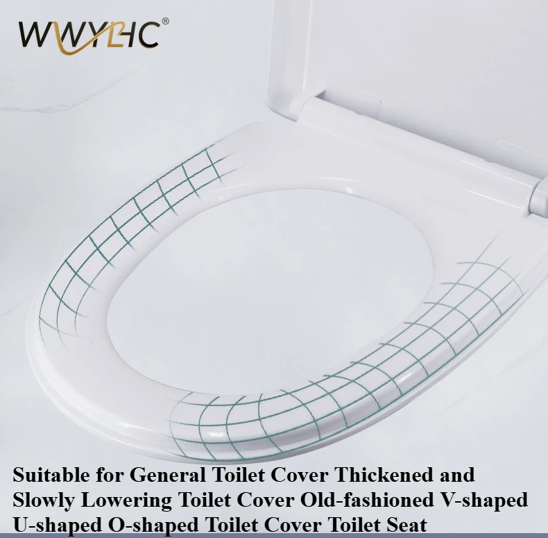 

Suitable for Universal Toilet Seat with Thickened and Slow Lowering Traditional V U O Toilet Seat Cover Accessories