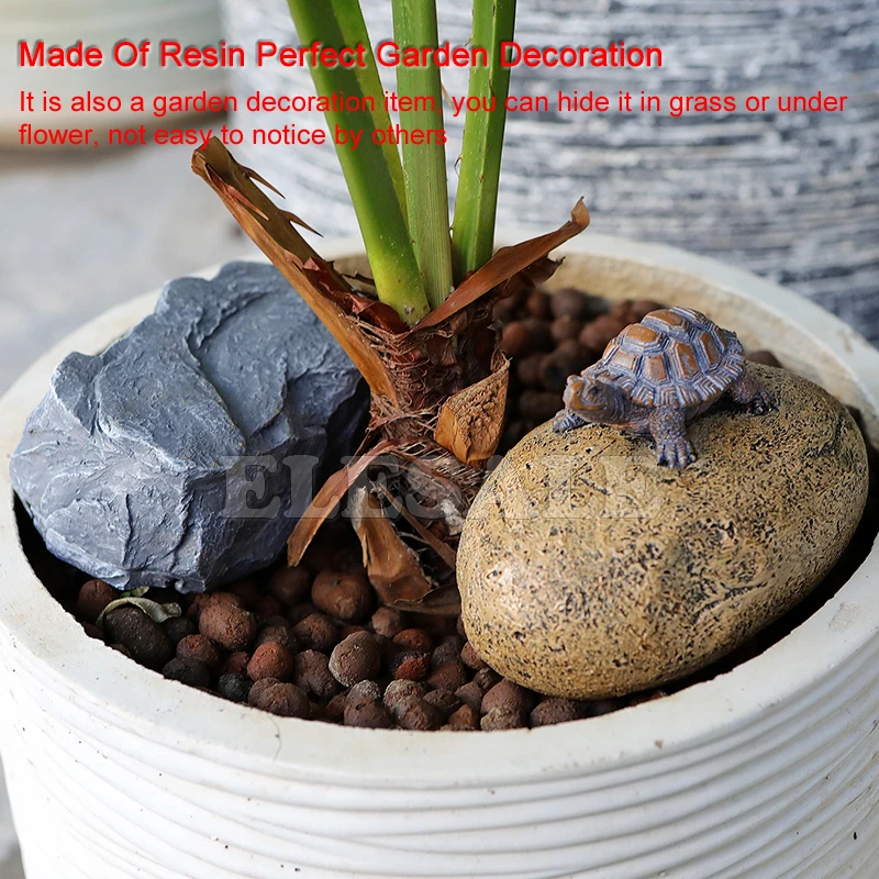 Creative Resin Statue of Stone Decorative Rock Hidden Key Safe Box Sight Secret Compartment Garden Decoration Ornament