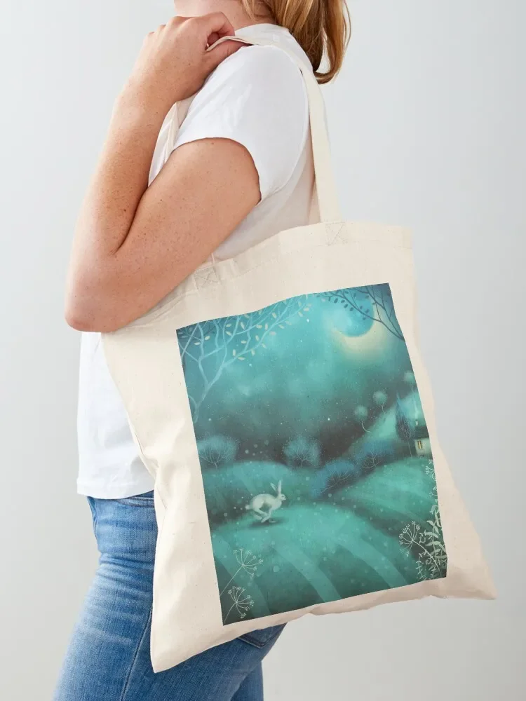 New Moon Hare Tote Bag eco pack Lady bag Cloth bags shopping cart bags Tote Bag