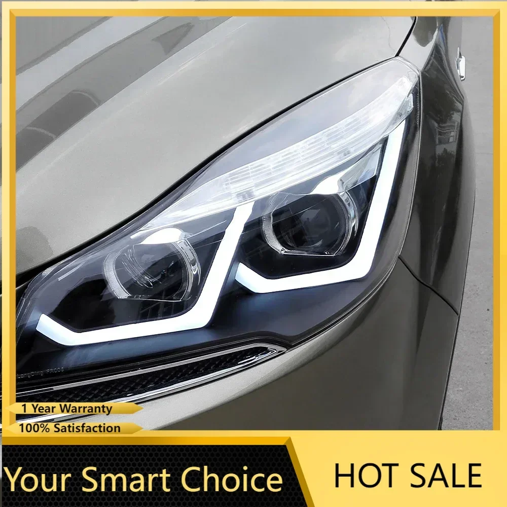

Upgraded Car Front Lamps for Ford Kuga Escape 2013-2016 Led Auto Headlights Assembly High Configure Projector Lens Accessories