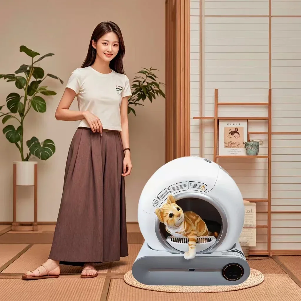 New Design Automatic Cat Litter Box Self Cleaning Cat Toilet Smart With App For Cats