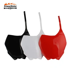 Motorcycle for Yamaha YZ125 YZ250 Fairing Front Number Plates Name Panel Plastic 06-14 Motocross Accessories Dirt Pit Bike