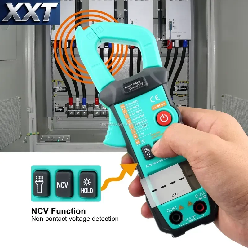 XXT Clamp Meter 600A Current Measurement Trms Auto-range Voltage Ammeter Hz Ohm Ncv Tester Multimeter Ampere Meter Clamp