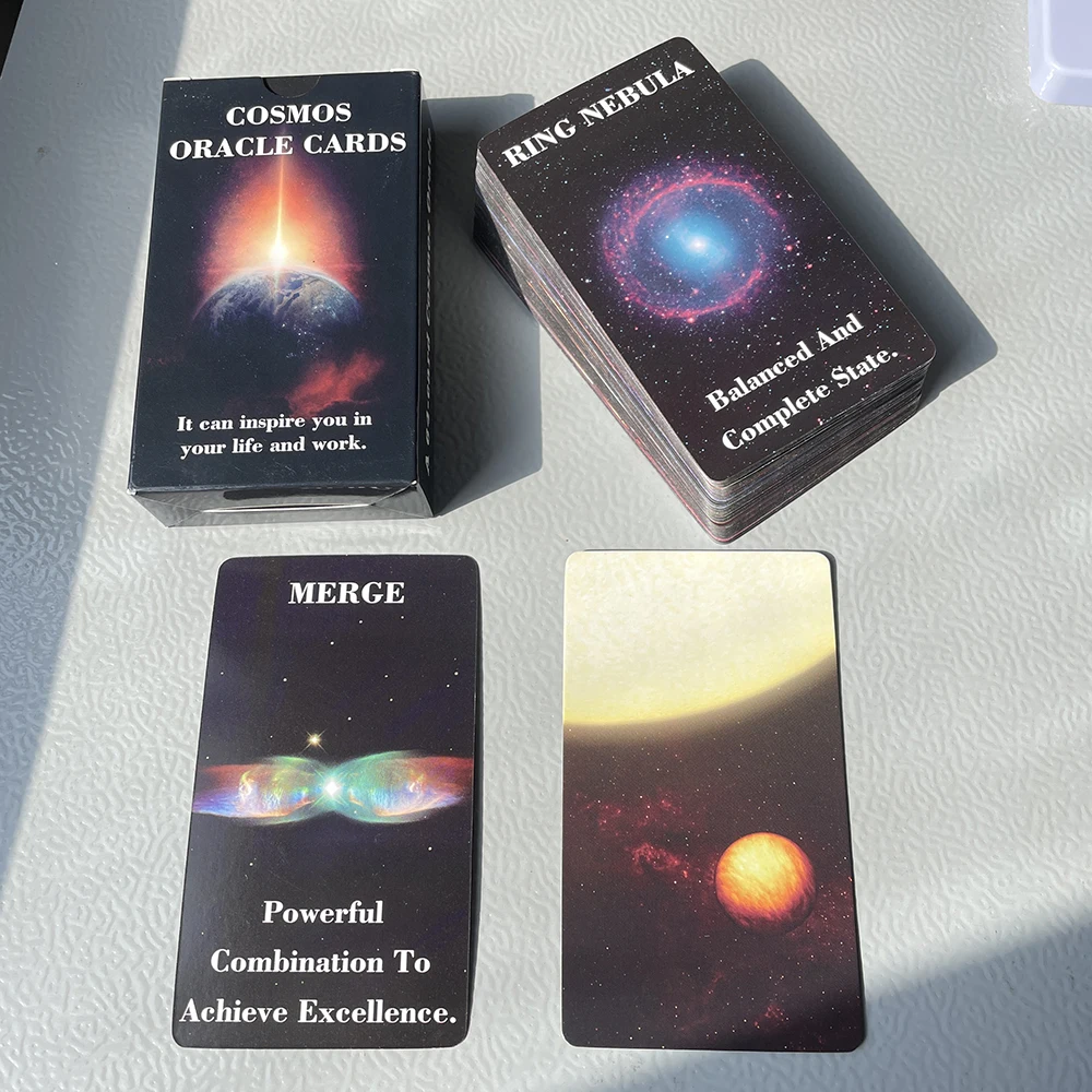 Occult Cosmos Oracle Cards Keywords  Prophet Prophecy Divination Tarot Deck 64-cards English Meaning on It Fortune Telling