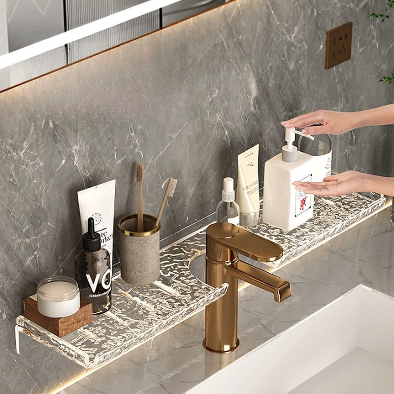 

Washstand Storage Rack Light Luxury Acrylic Bathroom Home Skin Care Cosmetics Faucet Storage Rack Waterproof and Moisture-proof