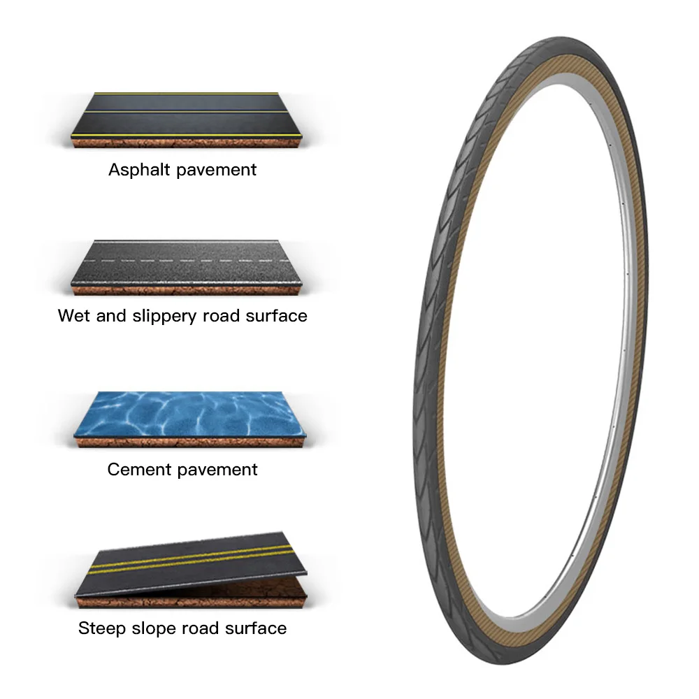30TPI Mountain Bike Tire 27.5×1.75 /  27.5×1.95 Mountain Bicycle Anti-skid Tyre Bike Replacement Tire