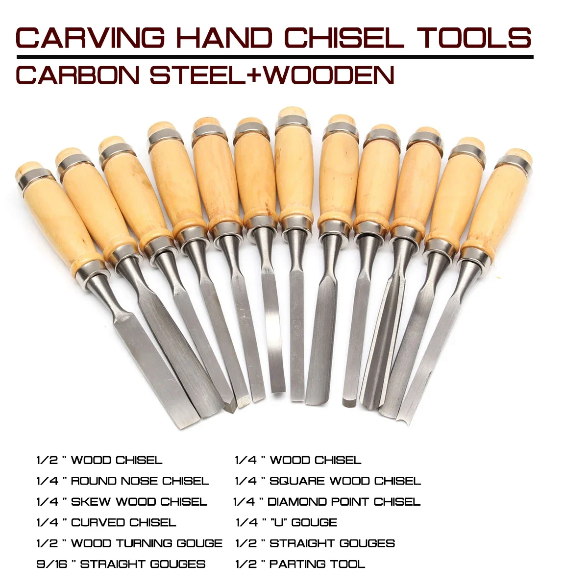 

12 шт./компл., набор инструментов для резьбы по дереву, ручное долото, долота для резьбы по дереву, нож для базовой полировки, инструменты для резьбы по дереву