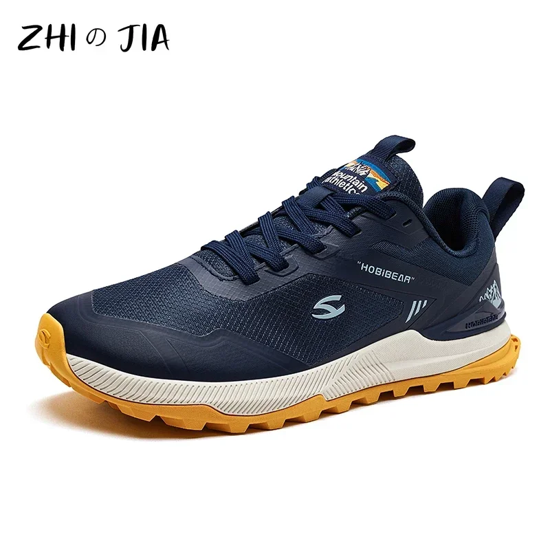 Spring Autumn Men's Mesh Casual Sneaker Outdoor Mountaineering Travel Hiking Shoes Fashion Anti Slip Durable Running Footwear