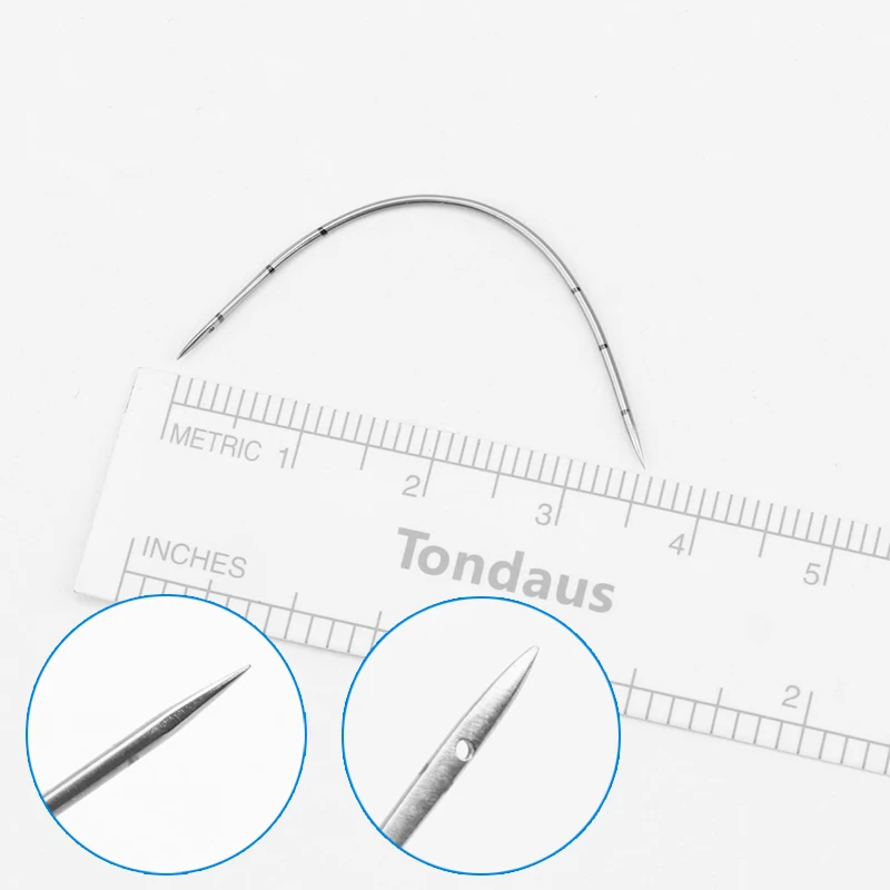 Suture curved needle puncture needle fishhook needle