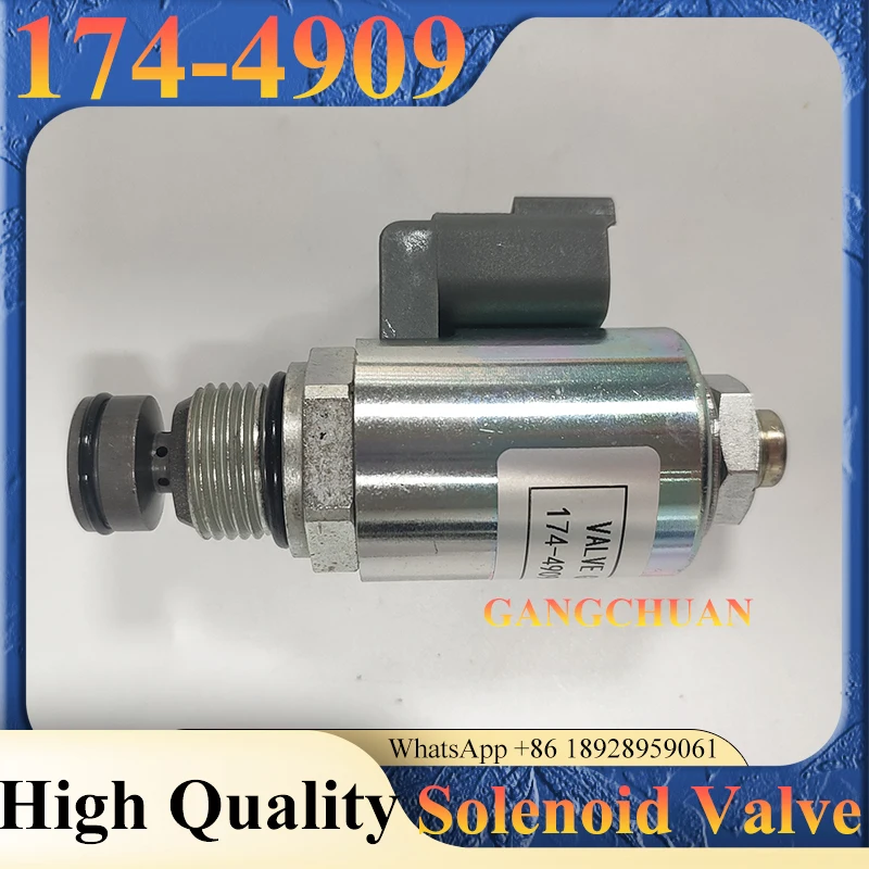 174-4909 Graafmachine Motor Magneetventiel Brandstofuitschakeling Solenoïde 1744909 voor D6N D6R D7R Tractor