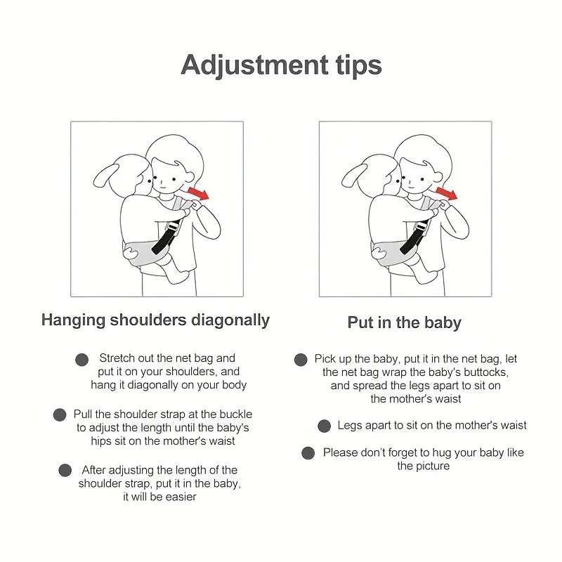 Portable Baby Carrier Backpack One-shoulder Strap Infant Adjustable Cotton Ergonomic Kangaroo Hip Seat Sling for Newborn Toddler view 5