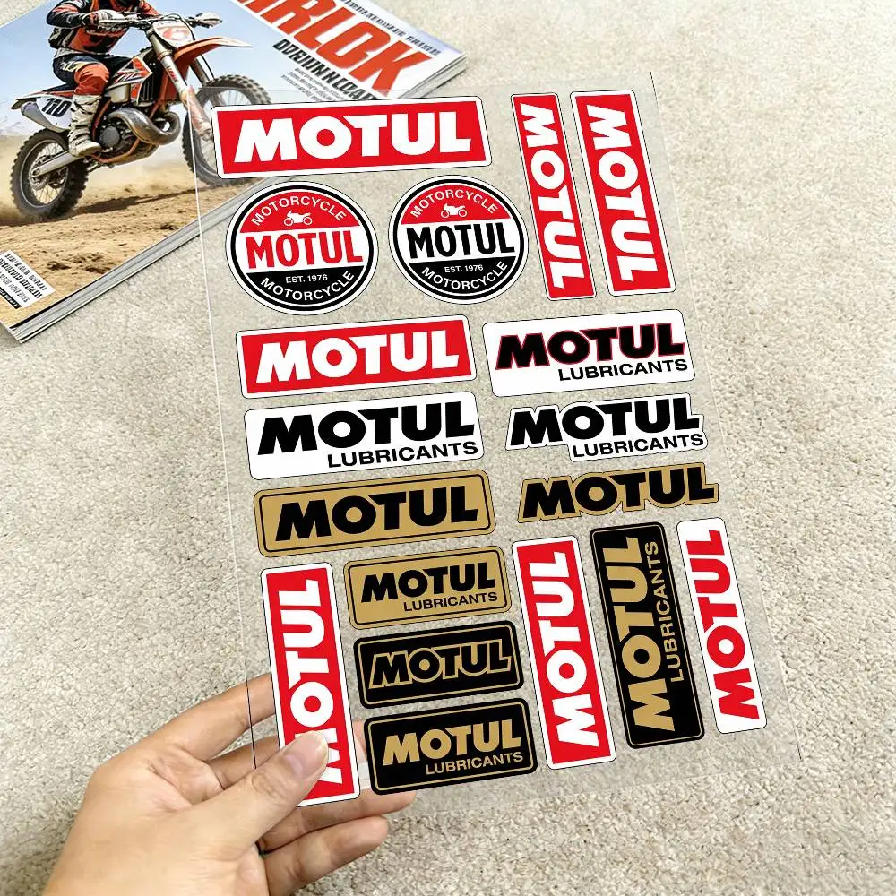 

Водонепроницаемые светоотражающие наклейки Motul для мотоциклов, легко снимаемые, для мотоциклов и автомобилей