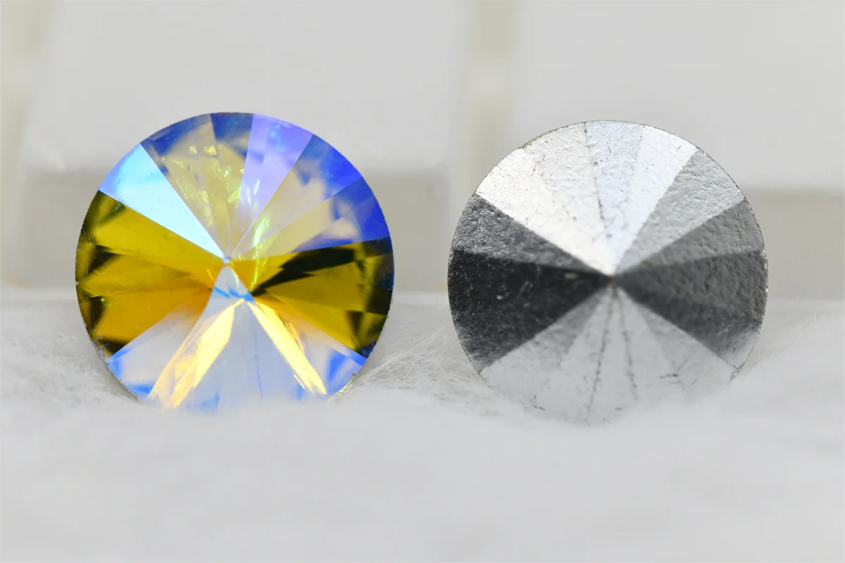 Rivoli Glass Crystal Rhinestones For Needlework Pointback Stones Dress Decoration Jewelry Making 8mm 10mm 12mm 14mm 18mm