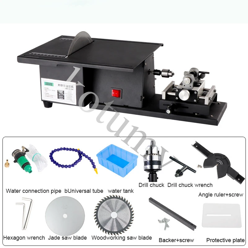 220V Gem Jade Carving Machine Table Saw Grinding Polishing Machine High Power Stone Polisher Jade Cutting Machine