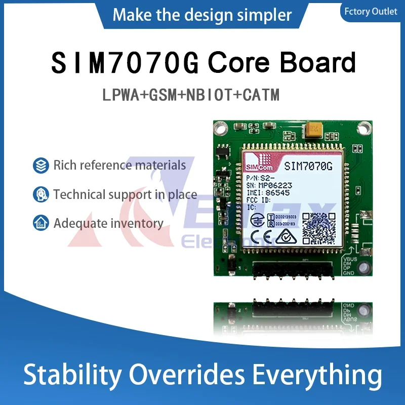 SIMcom SIM7070G Core Board SIM7070G Development Board LPWA+GSM+NBIOT+CATM not Supported GPS