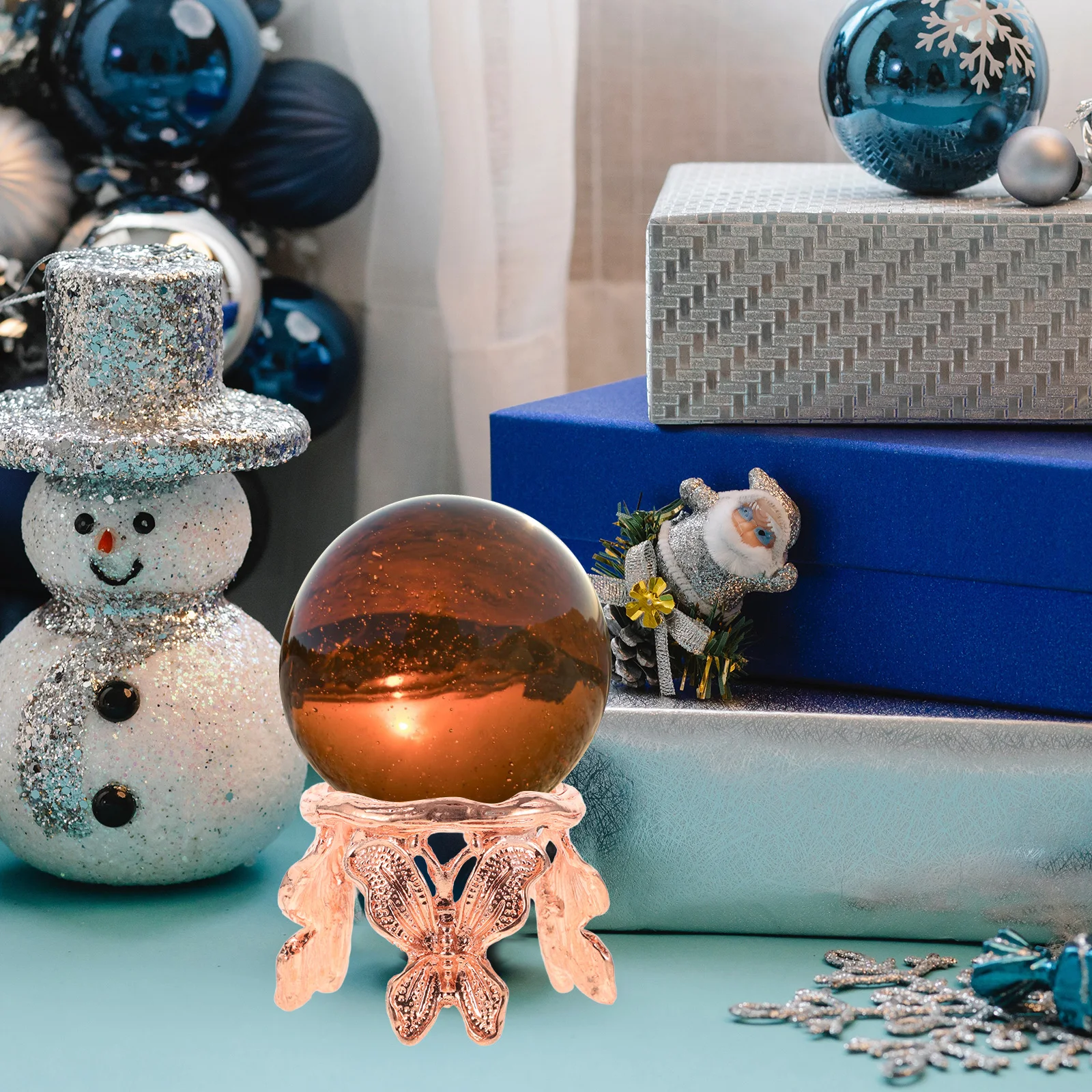 

Crystal Ball Stand Base Table Centerpiece Display Alloy Holder For Sphere Art Collection Desktop Decoration