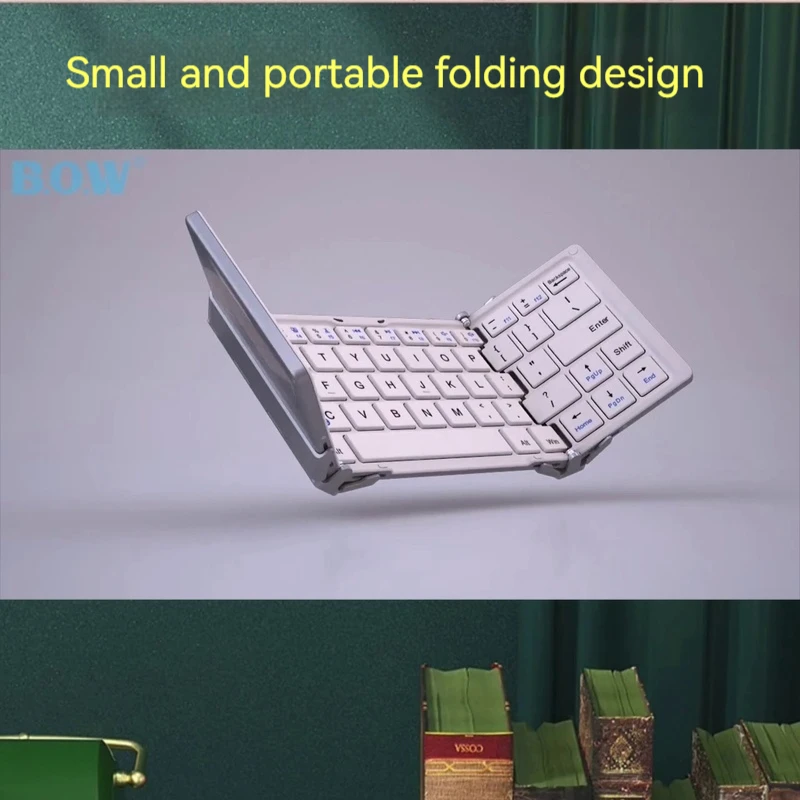 Triple Fold Bluetooth Keyboard, Tablet Specific, Mobile Phone, Wireless External Connection, Laptop Universal, Portable Mini 6