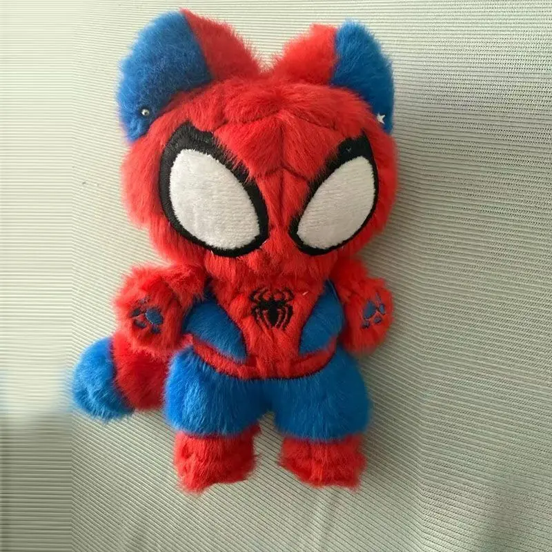 New Spiderman Tsum‑Tsum Plush Anime Spider Cat Plush Stuffed Doll Soft Collection Pillow Toy Birthday Gift