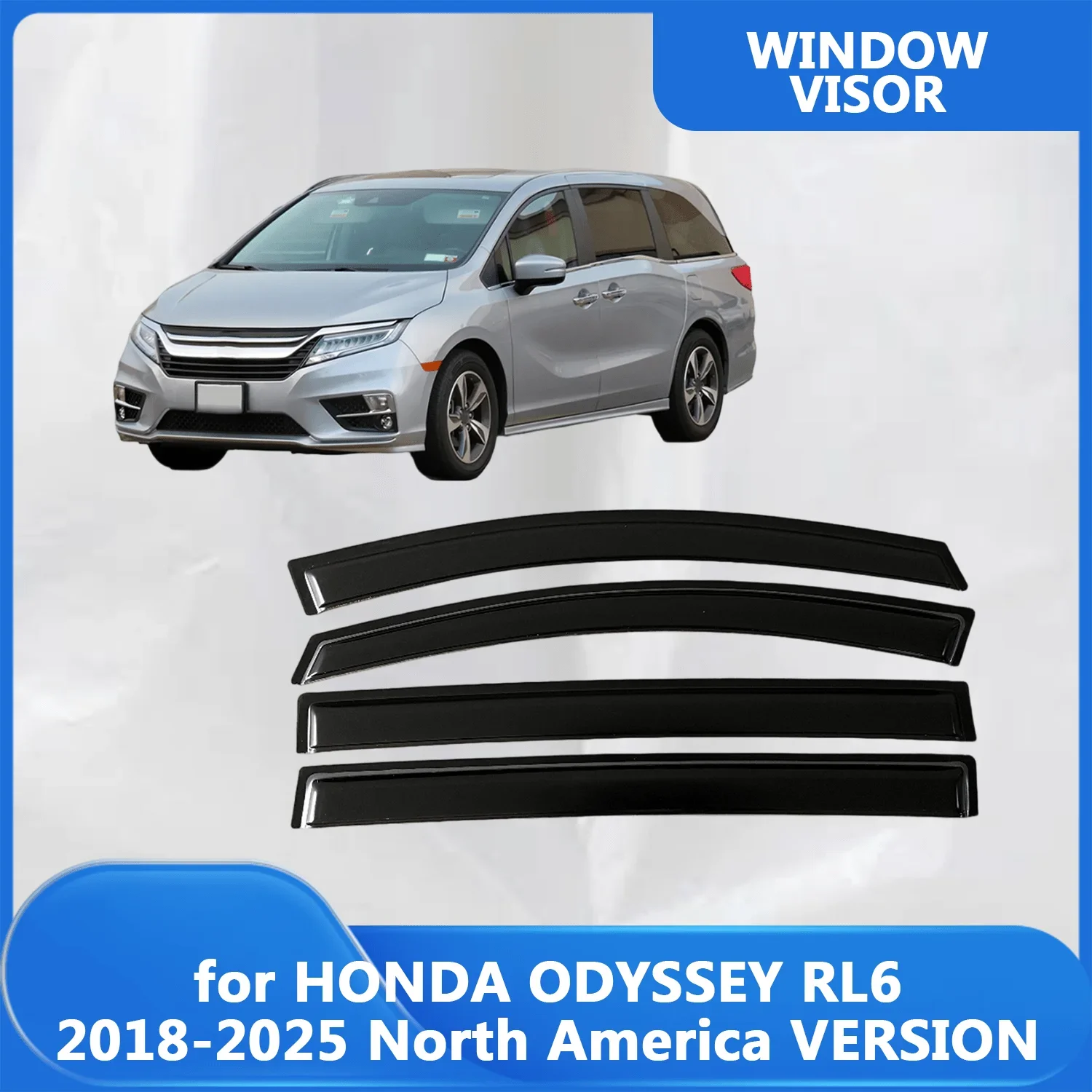 

Window Visor for HONDA ODYSSEY RL6 2018 2019 2020 2021 2022 2023 2024 2025 North America VERSION Wind Deflectors Rain Guards