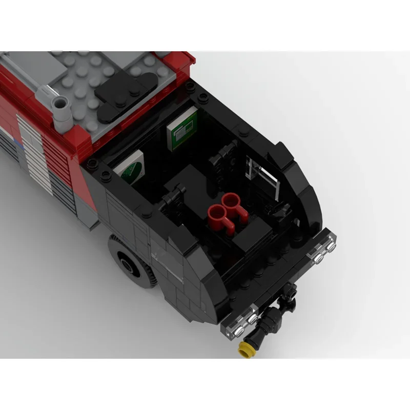 Moc Building Blocks Rosenbauer Fire Truck Technology Modular Bricks Model  Gifts Christmas Toys DIY Sets Assembly