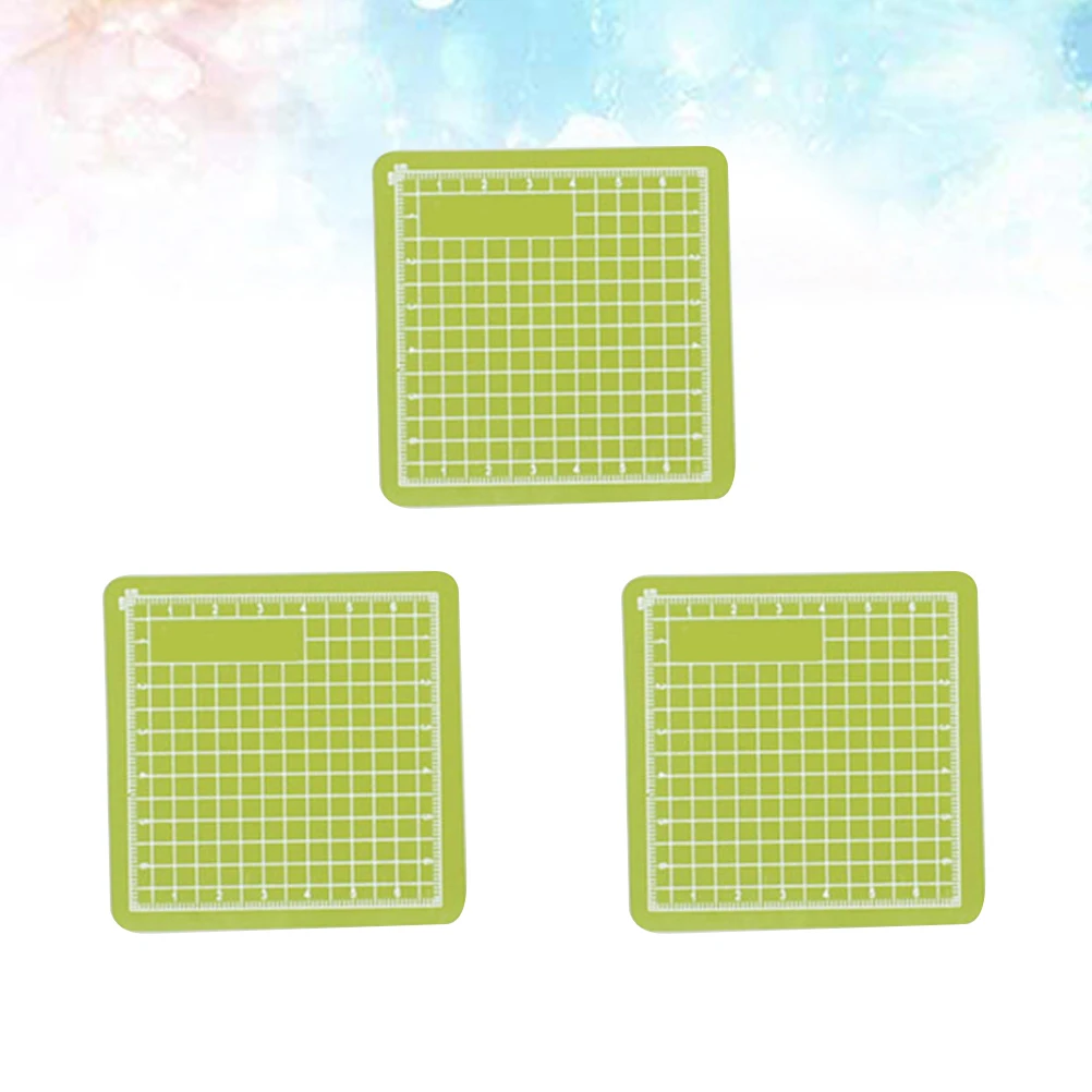 

8x8cm Mint Green PVC Cutting Pad Self-Healing Grid Markings Sewing Fabric Mat Manual Tool Strong Recovery PVC Cutting Pad