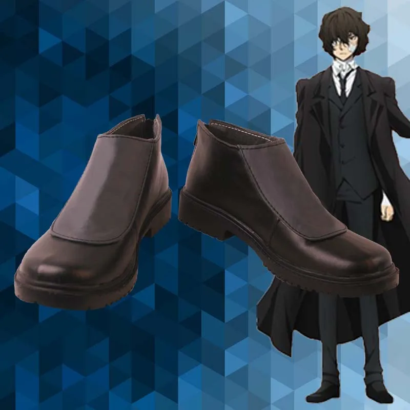

Bungo Stray Dogs Dazai Osamu Cosplay Shoes Boots Halloween Anime Cosplay Shoes