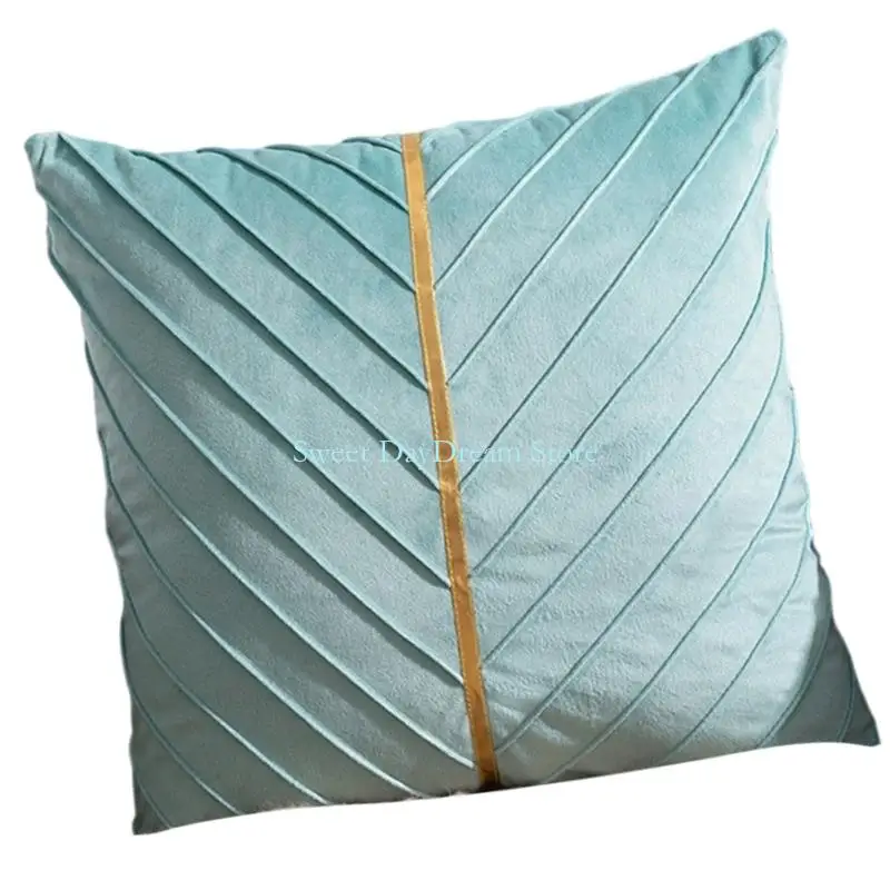 Y88C Velvets Accent Pillow Protectors Fabric Easy Caring Hide Closure Systems For Sofa Bedding
