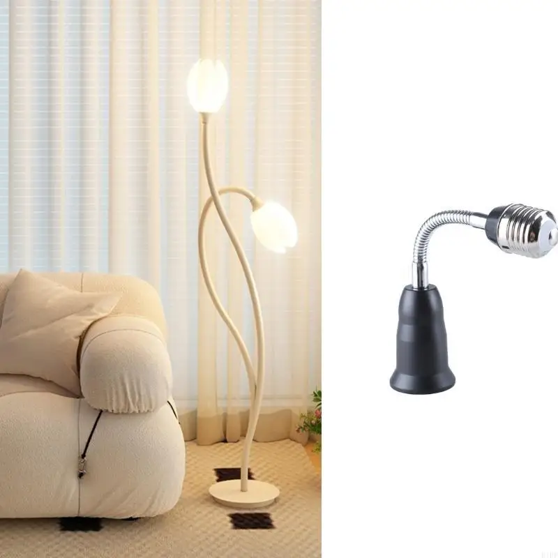 E1PF Multiple E27 to E27 Light Bulb Extension Adapter 360 Degree Rotation Adjustable