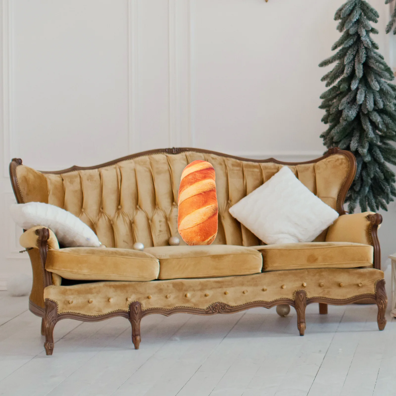 

GOOHOCHY Bread Pillow Orange Decorative Couch Cushion Floor Sitting Pillow Decor Throw Pillows